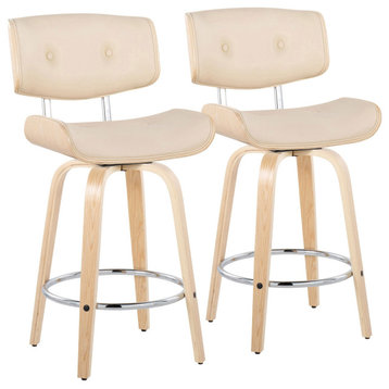 Lombardi 26" Fixed-Height Counter Stool, Set of 2