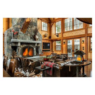 Alpine Ski Home - Rustic - Family Room - Burlington - by Randy Trainor ...