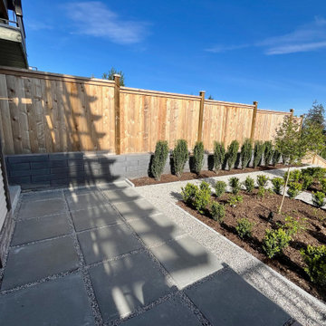 Courtyard area in the upper garden