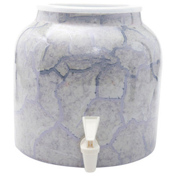 Goldwell Designs Marble Water Dispenser Crock, Gray