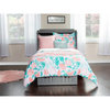 Nantucket Twin Murphy Bed Chest with Mattress and Built-in Charger in Gray