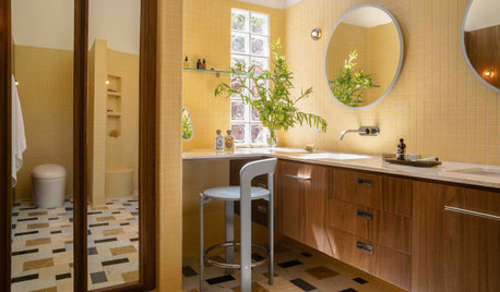 Plain Primary Bathroom Transformed Into a Warm Retreat