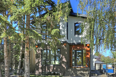 Danish home design photo in Calgary