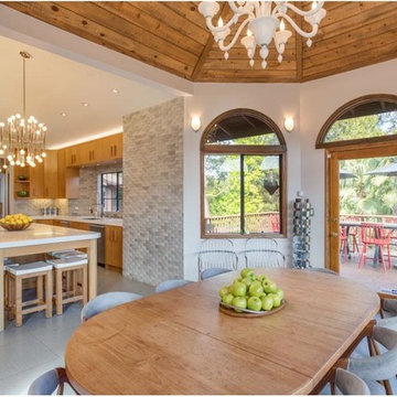 Calabasas Teak Wood Kitchen