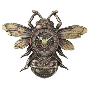 Steampunk Bee Wall Clock by Veronese Design