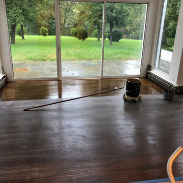Hardwood floor Installation & stained Finish