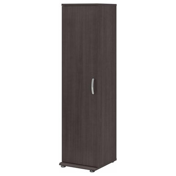 Universal Tall Narrow Storage Cabinet in Storm Gray - Engineered Wood