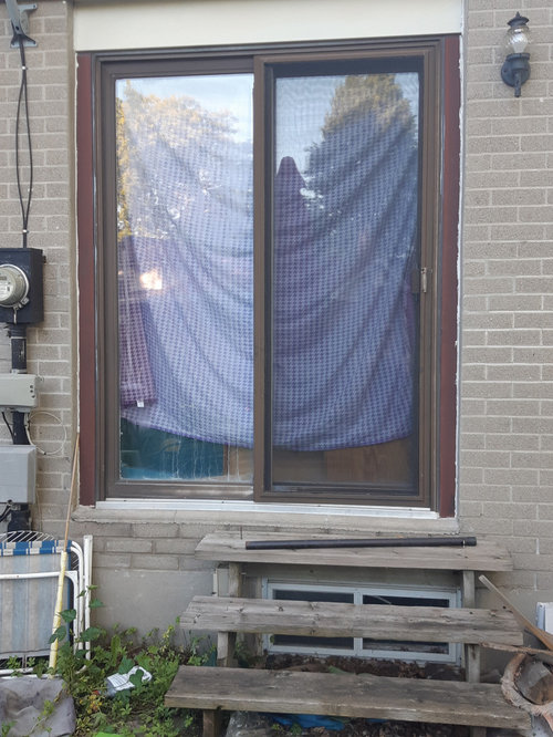 converting patio door to window