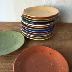 Colorful Italian Ceramic Appetizer/Salad/Desert Plates - Salad And Dessert Plates