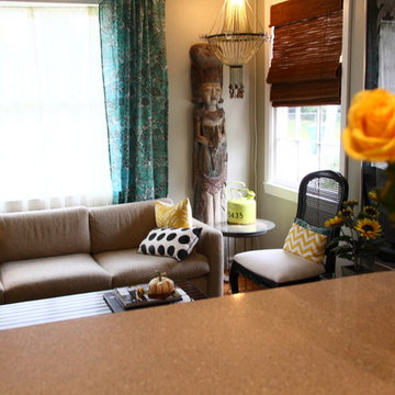 Eclectic and Casual Living room