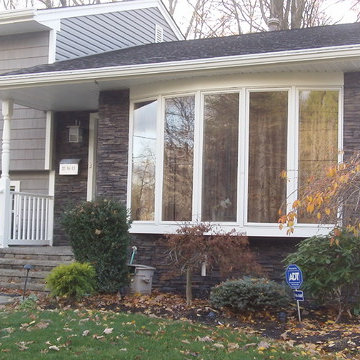 Vinyl siding with Stone