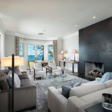 Beach Style Living Room