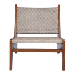 Sierra Living Concepts - Stowe Modern Teak Wood Kangaroo Chair - Armchairs And Accent Chairs