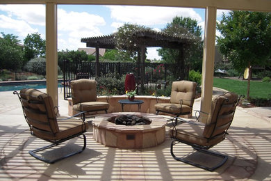 This is an example of a mediterranean landscaping in Sacramento.