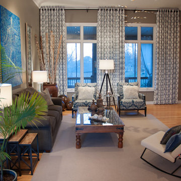 Elegant & Art-Filled Living Room