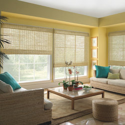 Levolor Natural Classic Roman Style Woven Wood Shades - Roman Shades
