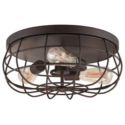 Industrial Flush-mount Ceiling Lighting by Homesquare