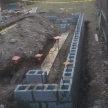 Addition Project Block Foundation