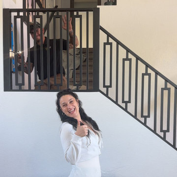 Custom Iron Staircase Railing