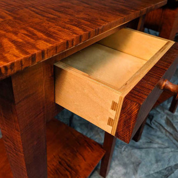 Tiger Maple Bedside Tables