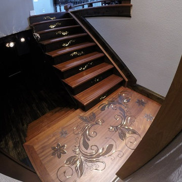A Relief-carved Staircase Landing