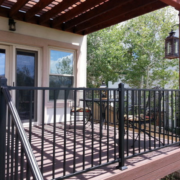 Trex Transcend Lava Rock with Pergola