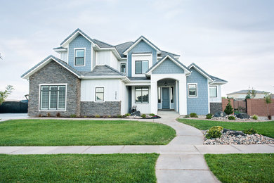 Contemporary exterior home idea in Salt Lake City