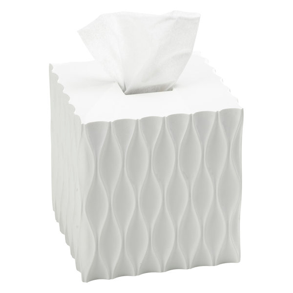 Wave Tissue Cover, White
