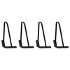 Serenta Hairpin Metal Table Legs, 4-Piece Set, Black, 10"