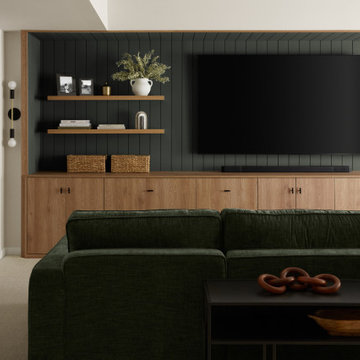 Scarlet Maple | Transitional Modern Rec Room