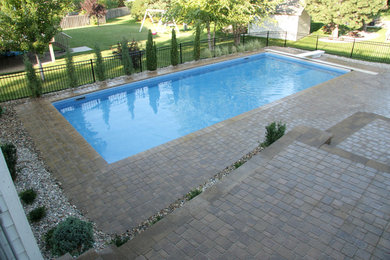 Inspiration for a timeless pool remodel in Omaha
