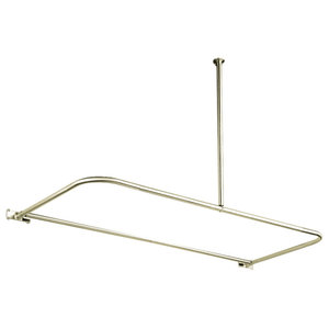 Kingston Br Cc3130 D Shaped Shower Curtain Rod Matte Black Cc3130 D Shaped Shower Curtain Rod