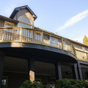 Deck Build Using Pressure Treated Pine with Timbertech Deck Lighting