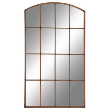 Contemporary Copper Metal Wall Mirror 48634
