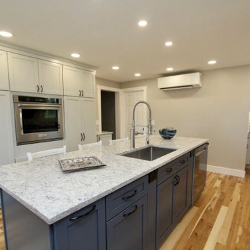 Jarrettsville Kitchen with Hidden Pantry & Blue Island