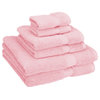 Buckingham Egyptian Cotton 6-Piece Towel Set, Hotel Quality, Tea Rose