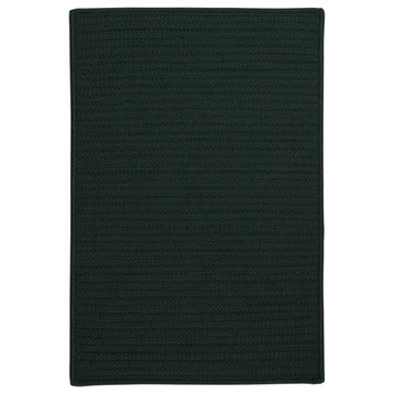 Simply Home Solid Rug, Dark Green, 2'x8'
