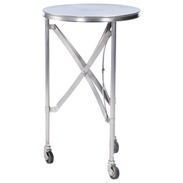 Butler Costigan Industrial Chic Accent Table, Black, Silver