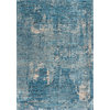 Contemporary Vintage Area Rug, Blue, 8'x10'