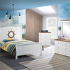 Acme Farah Full Bed With White And Oak Finish 30830F