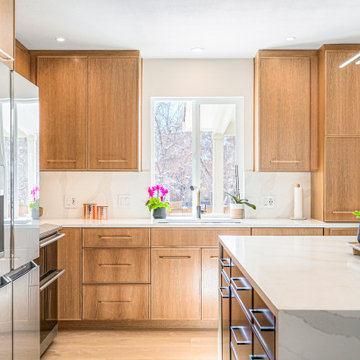 W Rowland Place - Mid-Century Inspired Kitchen