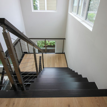 Project #70 | Open-Riser Staircase with Cable Railing