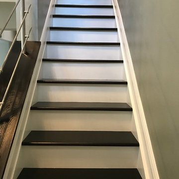 Espresso Oak w/ Stainless Steel Railings