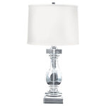 Elk Home - Elk Home 704 Crystal - 28" One Light Table Lamp - Crystal 28" One Ligh Clear White Fabric S