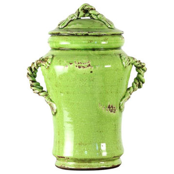 Vase Green Pottery Ceramic