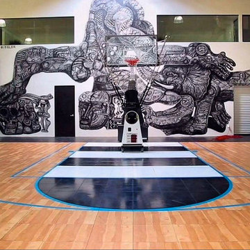 SnapSports - Huge indoor Home Basketball Court