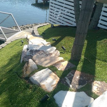 Retaining walls and steps