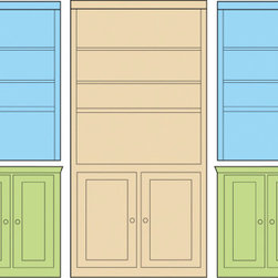 Civita Bookcase Wall Unit System - Bookcases
