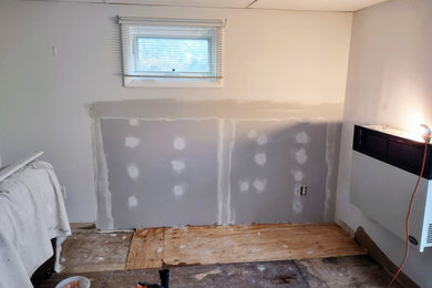 Basement Apartment Painting and Suspended Ceiling Panel Installation Project