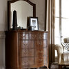 American Drew Cherry Grove NG Dresser with Arched Mirror in Brown